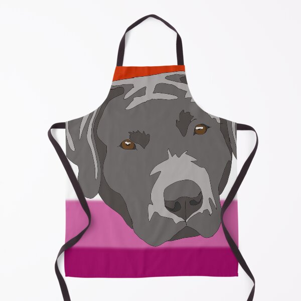 Item preview, Lesbian pride silver lab designed and sold by LeahcarsArt.