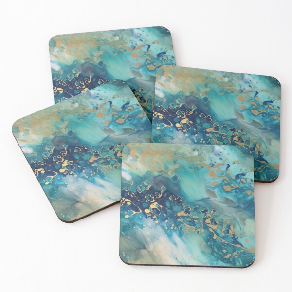 Item preview, Blue Ripple with Gold designed and sold by Adornamancy.