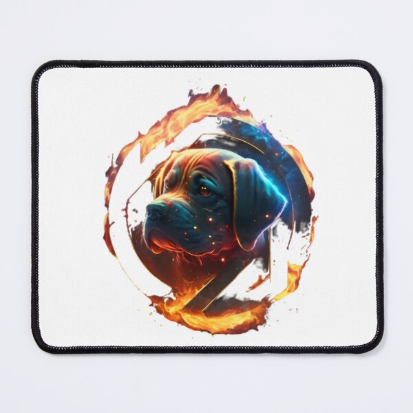Item preview, a dog in a ring of fire Animal Fire designed and sold by rodrigyte.
