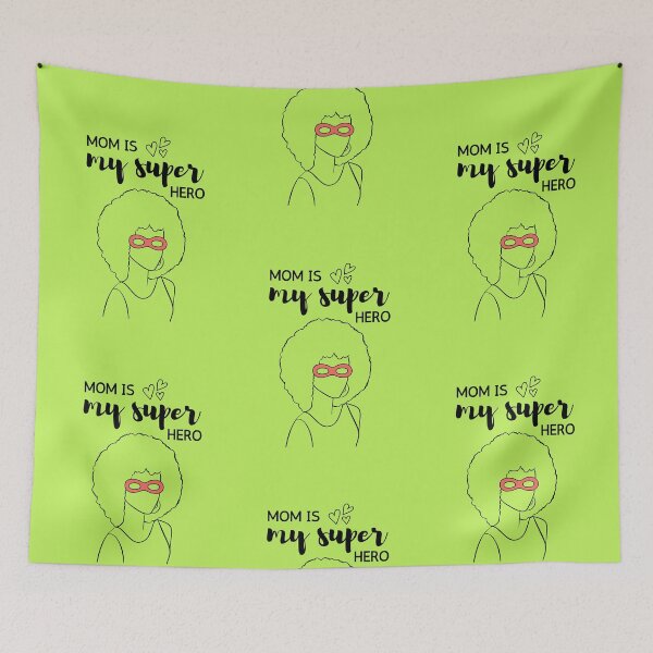Item preview, Mom is my super hero designed and sold by Fariashamshad.