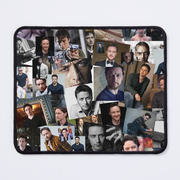 Item preview, James McAvoy Seamless Abstract Photo Collage designed and sold by GoghGetta.
