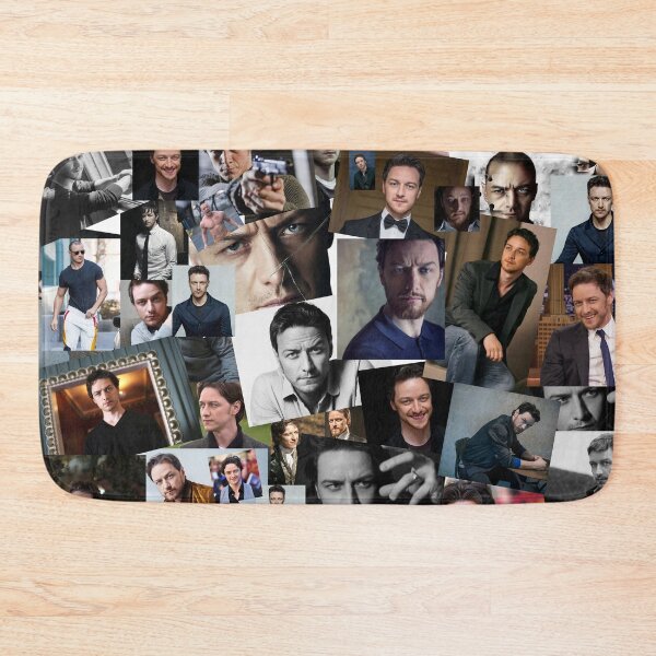 Item preview, James McAvoy Seamless Abstract Photo Collage designed and sold by GoghGetta.