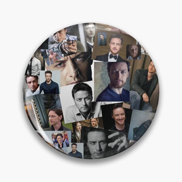 Item preview, James McAvoy Seamless Abstract Photo Collage designed and sold by GoghGetta.