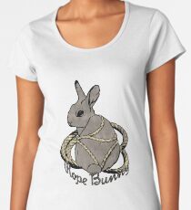 "Rope Bunny" Shibari Japanese Rope Bondage (Gray) Women's Premium T-Shirt