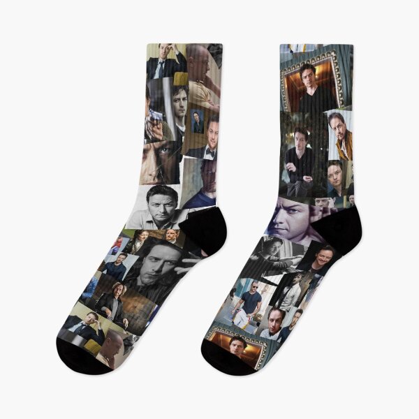 Item preview, James McAvoy Seamless Abstract Photo Collage designed and sold by GoghGetta.