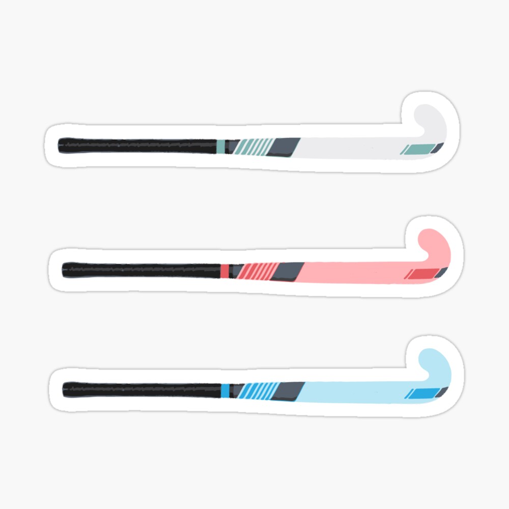 Field hockey stick - blue Sticker for Sale by hdutch1