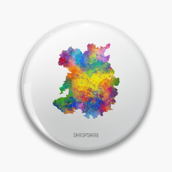 Item preview, Shropshire Watercolor Map designed and sold by ArtPrints.