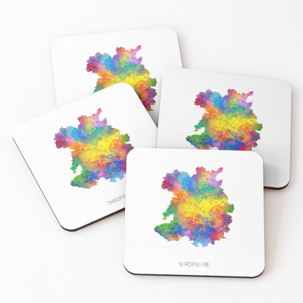 Item preview, Shropshire Watercolor Map designed and sold by ArtPrints.
