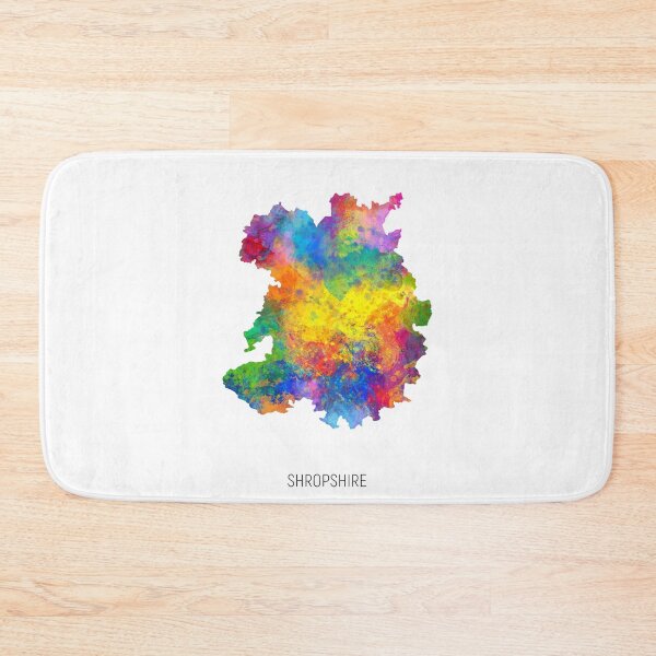 Item preview, Shropshire Watercolor Map designed and sold by ArtPrints.