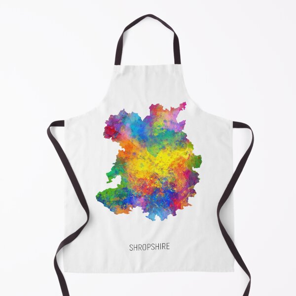 Item preview, Shropshire Watercolor Map designed and sold by ArtPrints.