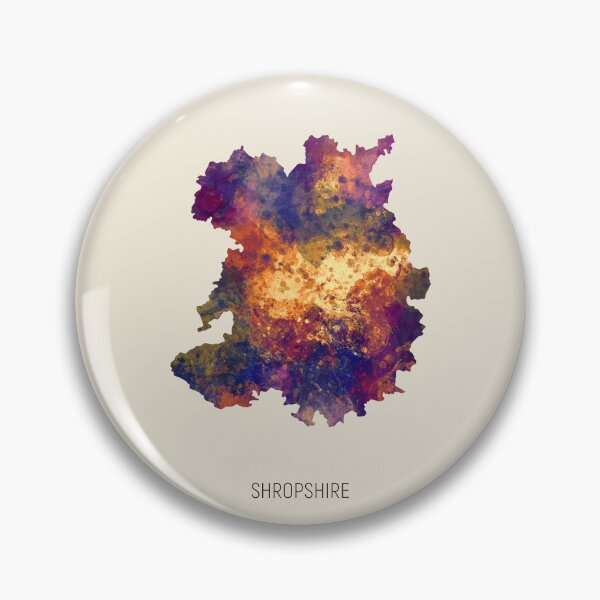 Item preview, Shropshire Watercolor Map designed and sold by ArtPrints.
