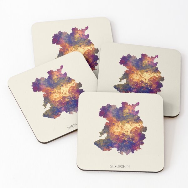 Item preview, Shropshire Watercolor Map designed and sold by ArtPrints.