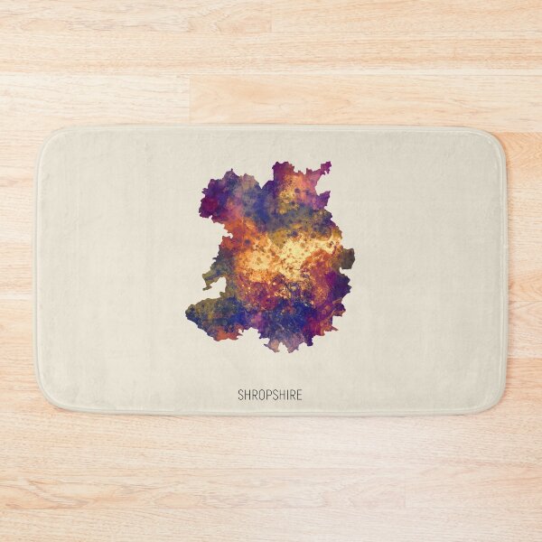 Item preview, Shropshire Watercolor Map designed and sold by ArtPrints.