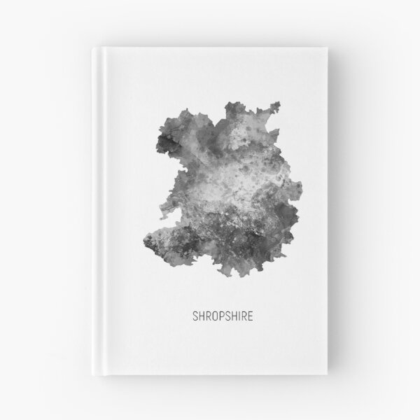 Artikelvorschau, Shropshire-Aquarellkarte entworfen und verkauft von ArtPrints.