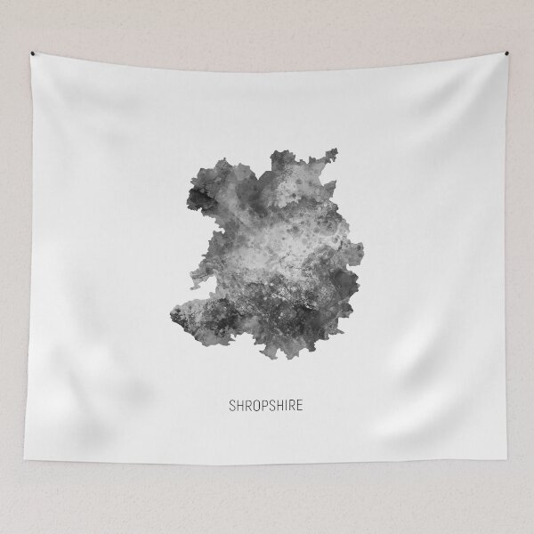 Item preview, Shropshire Watercolor Map designed and sold by ArtPrints.