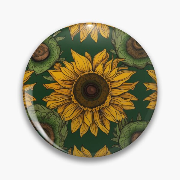 Aperçu de l'œuvre AI Generated Sunflower Pattern #1 créée et vendue par FantasySoul.