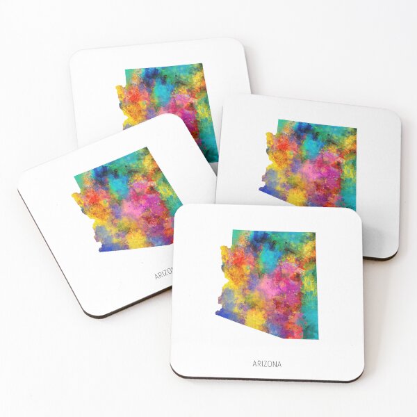 Item preview, Arizona Watercolor Map designed and sold by ArtPrints.