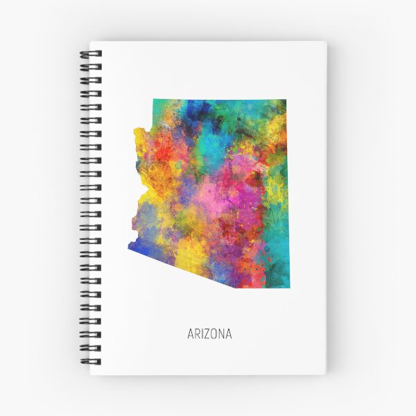Item preview, Arizona Watercolor Map designed and sold by ArtPrints.