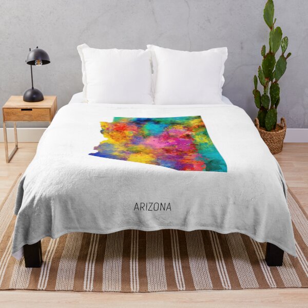 Item preview, Arizona Watercolor Map designed and sold by ArtPrints.