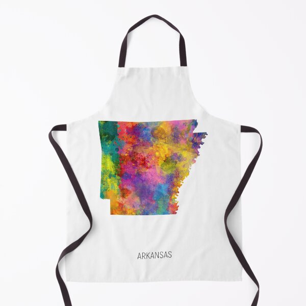 Artikelvorschau, Arkansas-Aquarell-Karte entworfen und verkauft von ArtPrints.