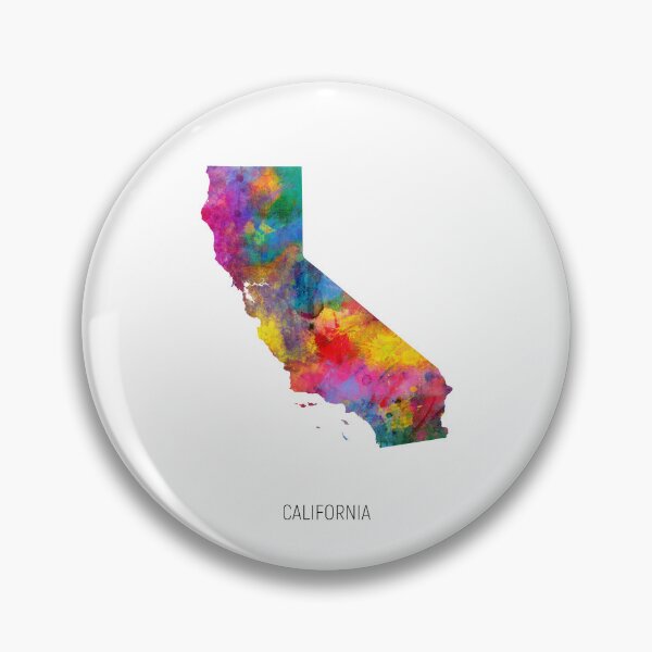 Item preview, California Watercolor Map designed and sold by ArtPrints.