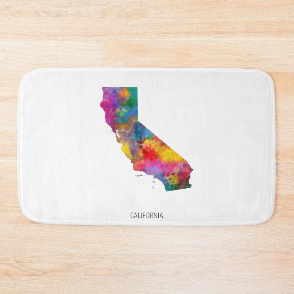 Item preview, California Watercolor Map designed and sold by ArtPrints.