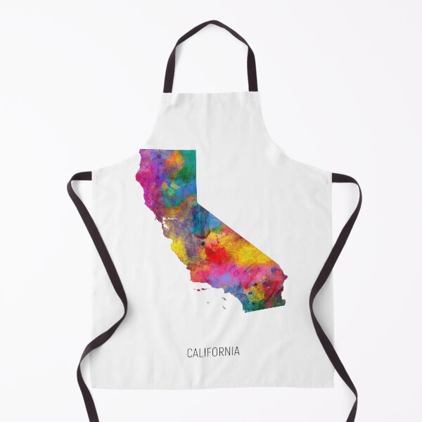 Item preview, California Watercolor Map designed and sold by ArtPrints.
