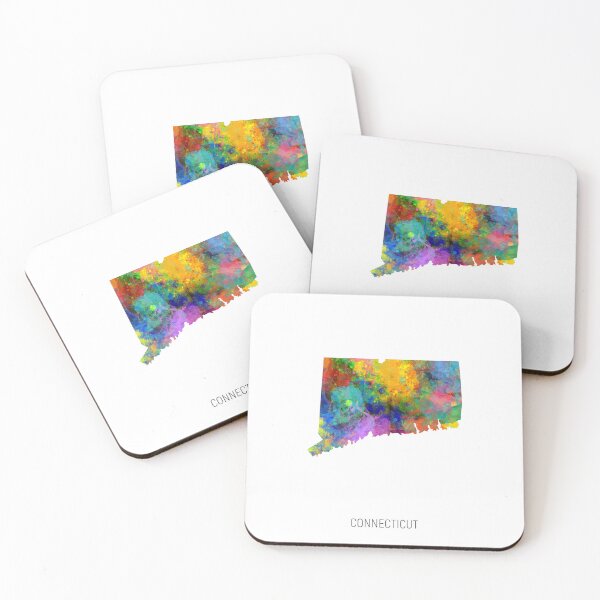 Item preview, Connecticut Watercolor Map designed and sold by ArtPrints.