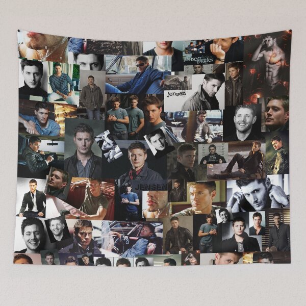 Item preview, Jensen Ackles Abstract Collage Design designed and sold by GoghGetta.
