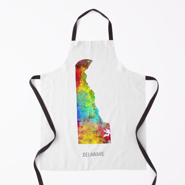 Item preview, Delaware Watercolor Map designed and sold by ArtPrints.