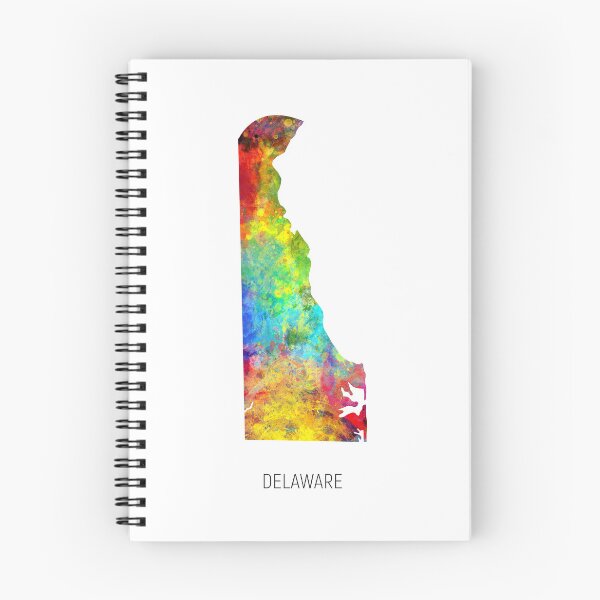 Item preview, Delaware Watercolor Map designed and sold by ArtPrints.