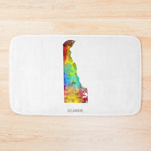 Item preview, Delaware Watercolor Map designed and sold by ArtPrints.