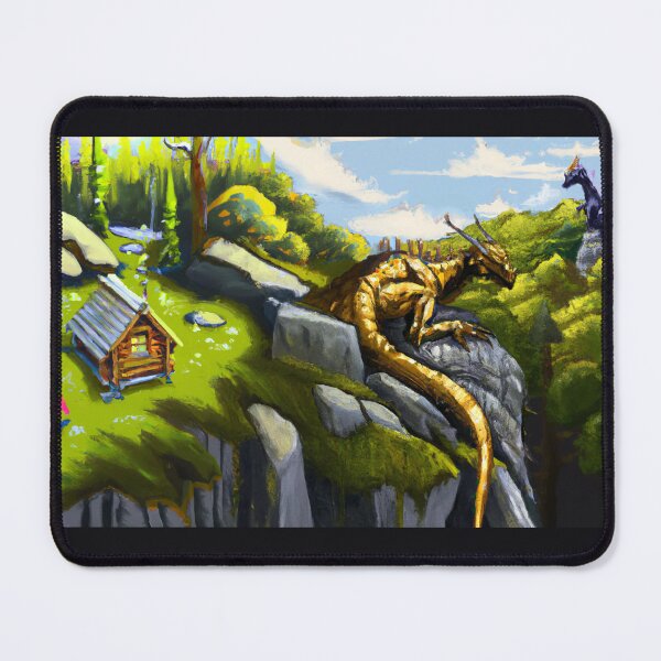 Item preview, Glaedr and Saphira at the Crags of Tel'naeír (Inheritance Cycle) designed and sold by Johnny Nienstedt.