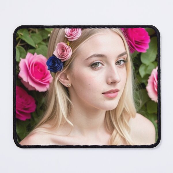 Item preview, Cute Blonde Model Flower Power Fashion designed and sold by Michael Voyler.