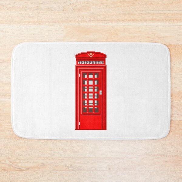 Item preview, London Telephone Booth Pixel Art | Street Theme Design designed and sold by anycolorart.