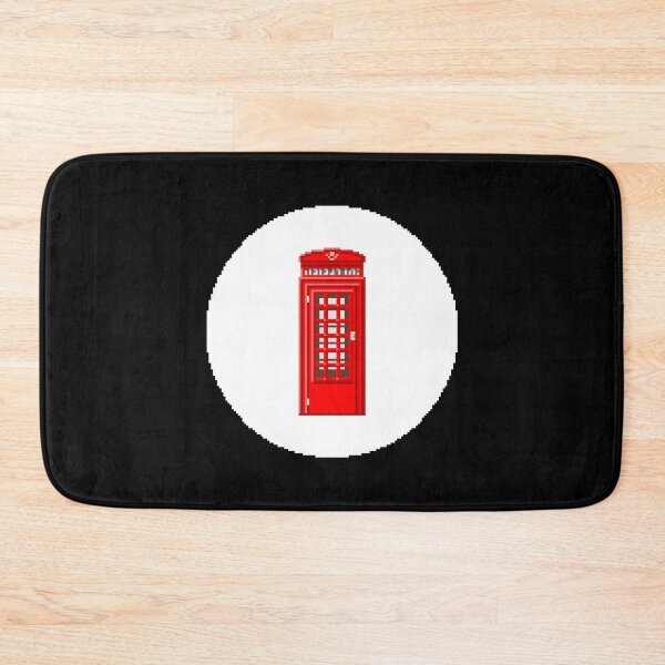 Item preview, London Telephone Booth Pixel Art | Street Theme Design designed and sold by anycolorart.