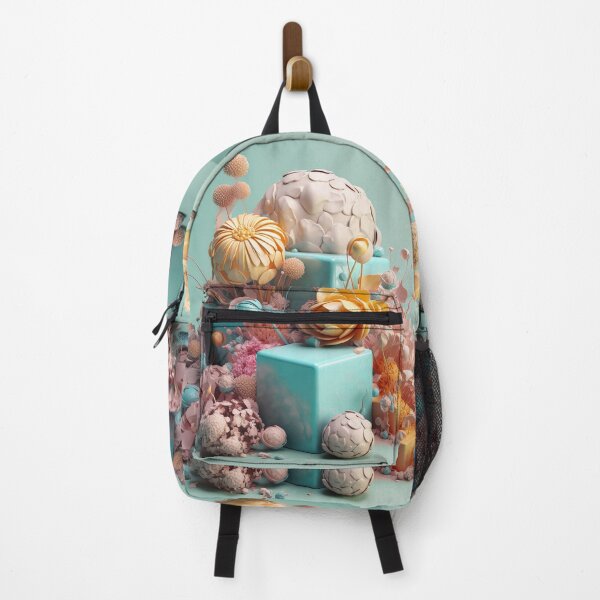 Item preview, Flowery abstract cubes designed and sold by PoppinArtFox.