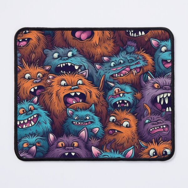 Item preview, Cute furry monster pattern 1 designed and sold by obstinator.