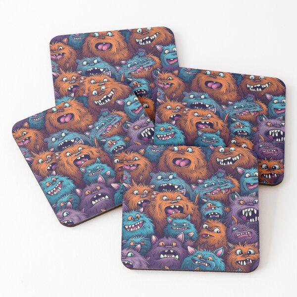 Item preview, Cute furry monster pattern 1 designed and sold by obstinator.