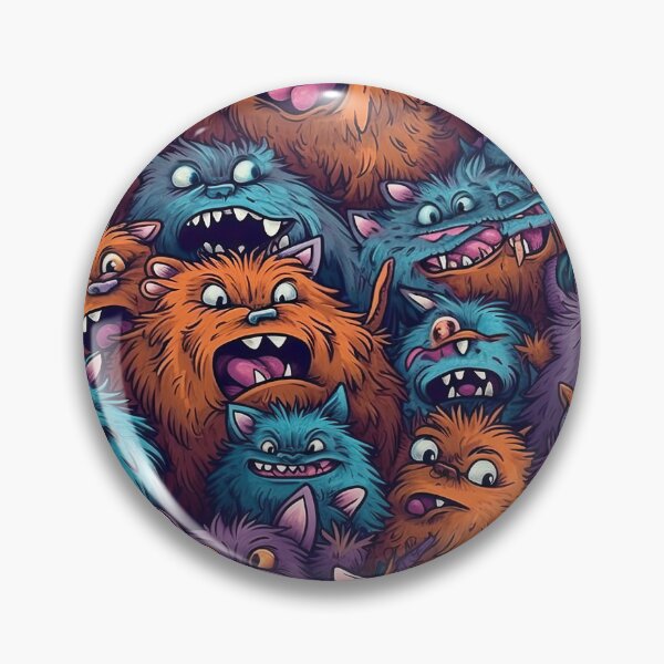 Item preview, Cute furry monster pattern 1 designed and sold by obstinator.