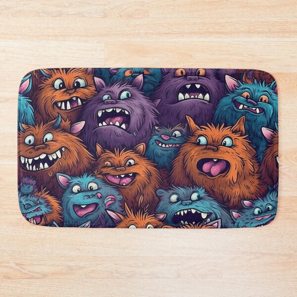 Item preview, Cute furry monster pattern 1 designed and sold by obstinator.