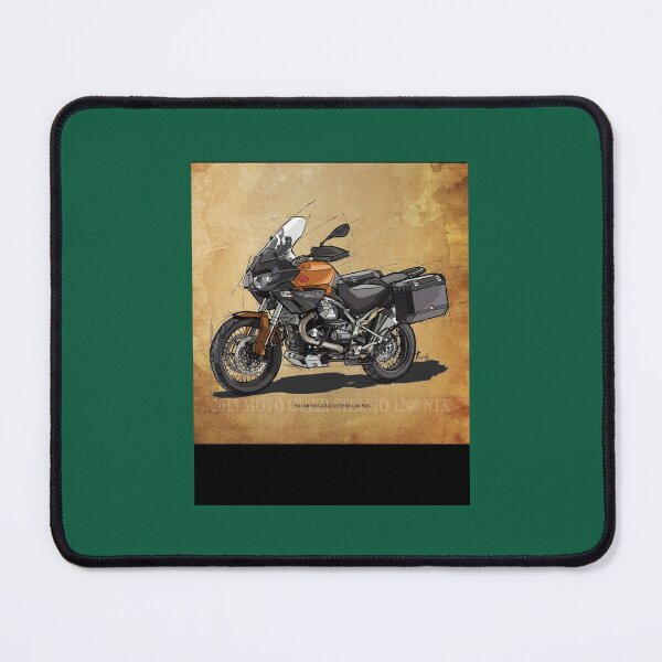 Item preview, 2013 Moto Guzzi Stelvio 1200 NTX Original Drawing Vintage Background Graphic  designed and sold by BRBDesignsCo.