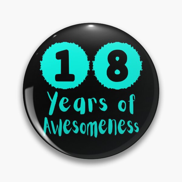 Item preview, 18 Years of Awesomeness Birthday Gift  designed and sold by NumbersFort.