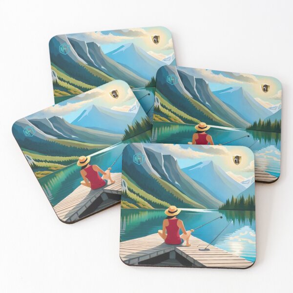 Item preview,  Woman Practicing Self-Reflection by the Lake designed and sold by LoFaroShop.