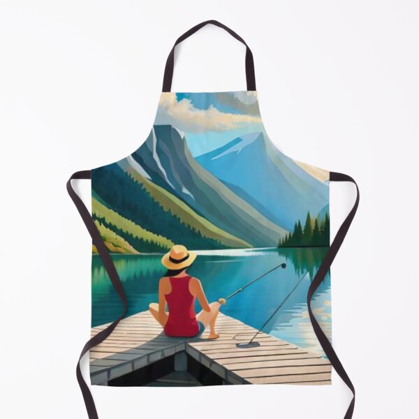 Item preview, Woman Practicing Self-Reflection by the Lake designed and sold by LoFaroShop.