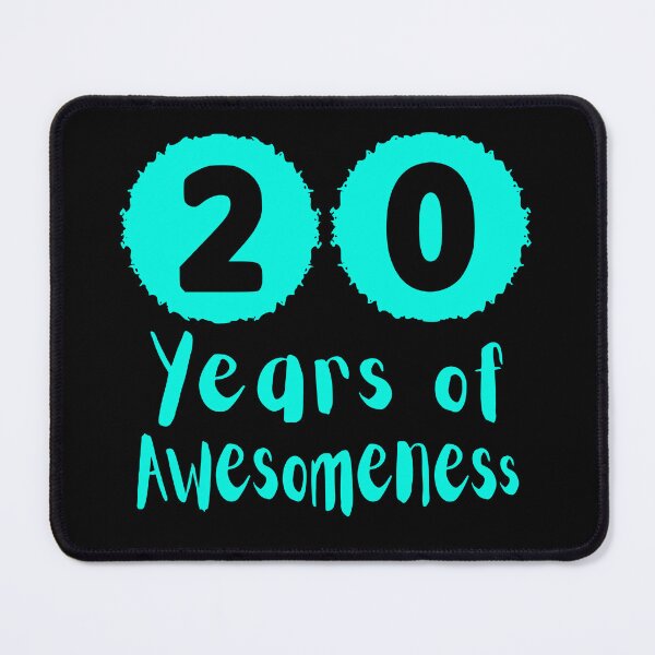 Item preview, 20 Years of Awesomeness Birthday Gift designed and sold by NumbersFort.