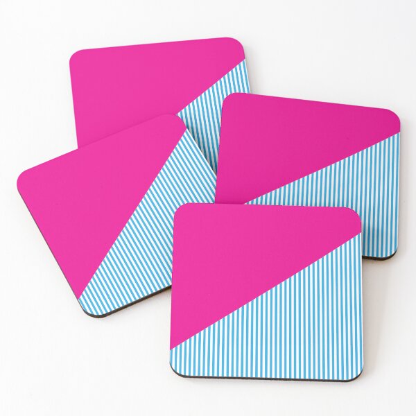 Item preview, Triangle and Stripes | Mixed Patterns | Blue and Pink designed and sold by rsty11.