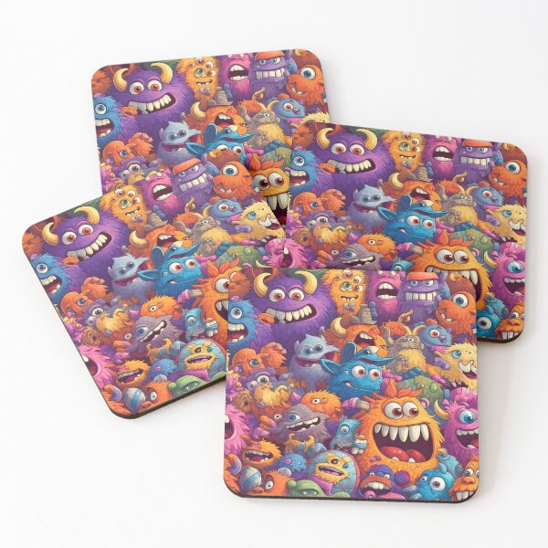 Item preview, Cute furry monster pattern 3 designed and sold by obstinator.