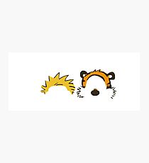 Calvin and Hobbes Minimalist Photographic Print