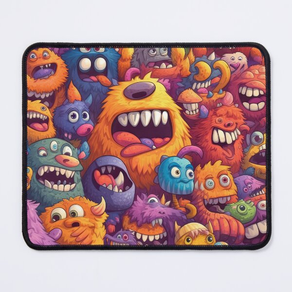Item preview, Cute furry monster pattern 4 designed and sold by obstinator.
